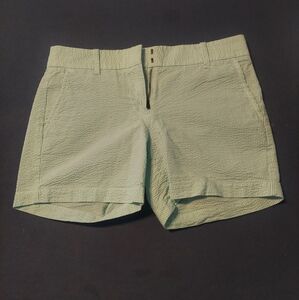 Green Striped J. Crew Shorts